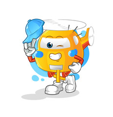 helicopter young boy character cartoon