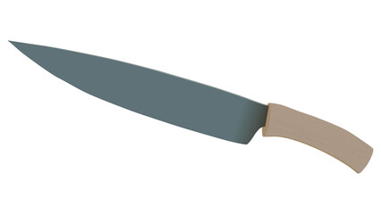 Realistic kitchen knife isolated on white background, Vector illustration, chef knife, Cutlery icon set