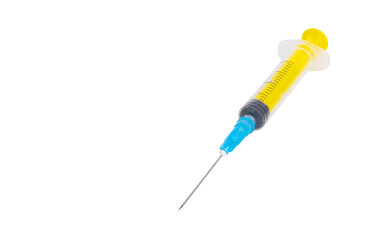 medical syringe isolated