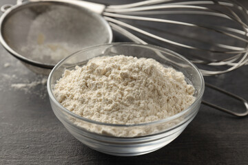 Ingredients for pie or cake cooking, close up