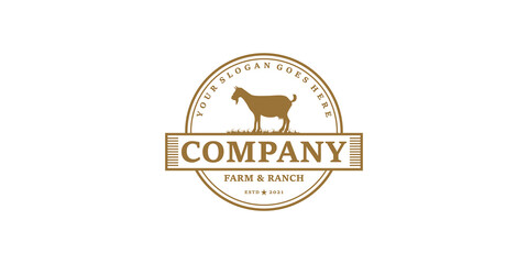 vintage logo farm and ranch, logo reference for business