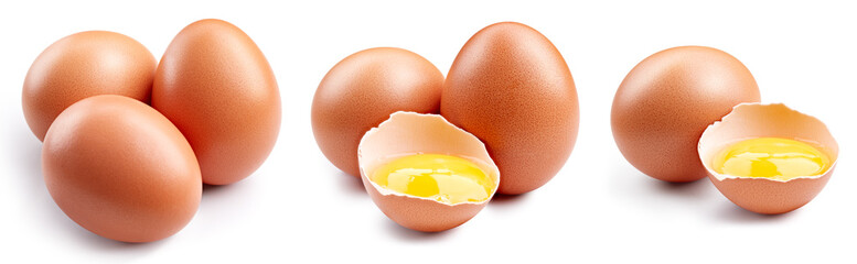 Chicken egg isolated clipping path