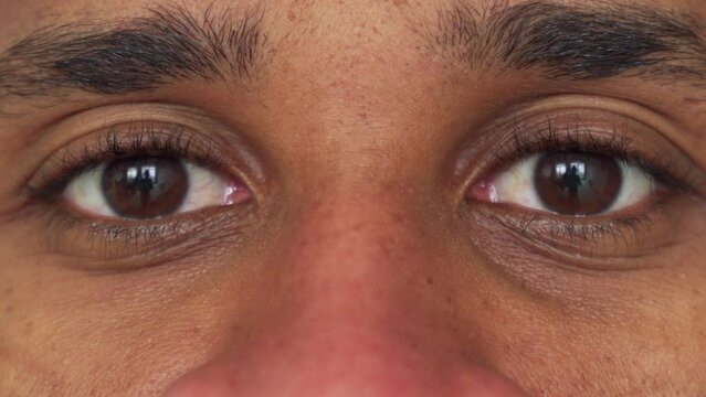 People colorful eyes of different races and ages looking straight into camera. Faces of multinational people with diverse features. Racial tolerance macro view