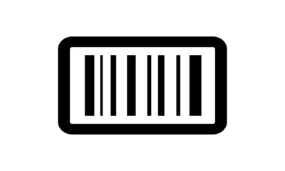 Bar code icon. Product scan code. Vector on isolated white background. EPS 10