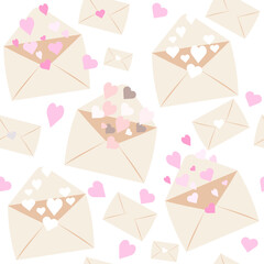 set of envelopes with hearts