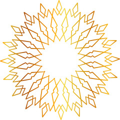 Mandala royal design, golden flower decoration art, background design and pattern