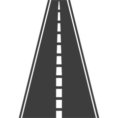 Road icon. Path way. Highway. Vector on isolated white background. EPS 10