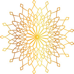Obraz premium Mandala royal design, golden flower decoration art, background design and pattern