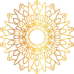 Mandala royal design, golden flower decoration art, background design and pattern