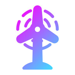 Wind turbine icon