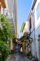 authentic narrow streets in Lefkara in Cyprus