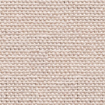 Elegant coton canvas texture in new light beige color for your design work. Seamless pattern background.
