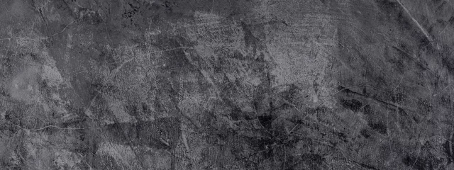 Deurstickers zwart grijs ruw donkere muur textuur achtergrond © chathuporn