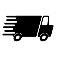 Fast delivery icon. Fast car icon