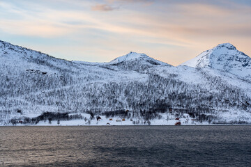 Harbor city, Tromsø in Norway