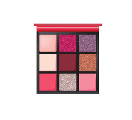 Eye shadow package. vector illustration