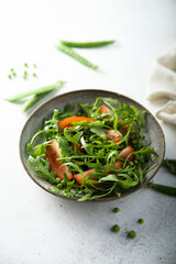Arugula salad with fresh tomato