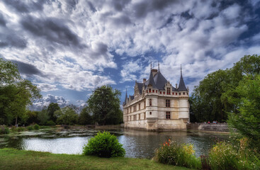 Fototapeta na wymiar Château d'Azay-le-Rideau, val de Loire, France