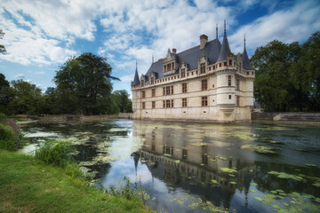 Fototapeta na wymiar Château de Azay-le-Rideau, Val de Loire, France