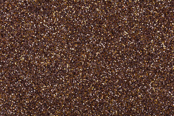 Shiny glitter background, new texture in admirable dark brown tone for your Christmas design.