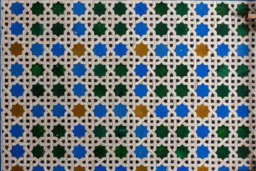 Azulejos, Kachelornamente im Schloss von Sanlucar de Barrameda
