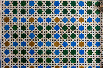 Azulejos, Kachelornamente im Schloss von Sanlucar de Barrameda