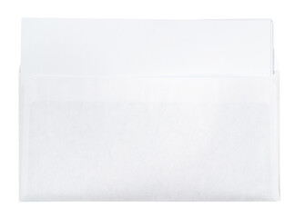 Blank envelope isolated on white background