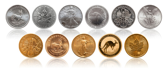 gold silver bullion coins one ounce of fine