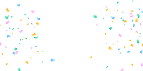 Background vector illustration with confetti. Beautiful colors for parties or celebrations.