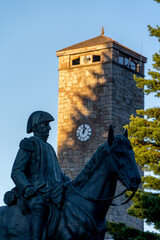 national hero and clock tower 