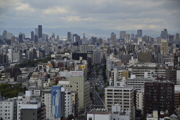 Fototapeta premium The rooftops of Osaka city