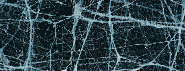 texture ice top view cracks transparent abstract background winter