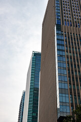 Fototapeta na wymiar Skyscrapers in the Kita ward of Osaka city