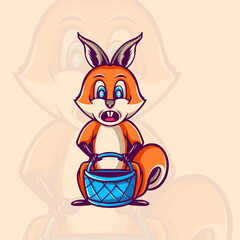 Squirrel Character Illustration