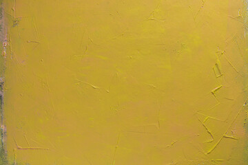 Concrete background. Yellow painted texture surface