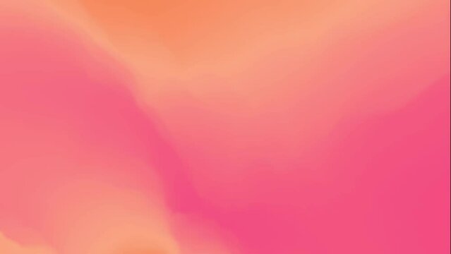 Pink, peach, and orange-colored Multicolored Pattern motion gradient background. Colors vary with smooth color transitions. Seamless loop of shades suitable for backdrops and content creation. 4K UHD