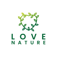 love nature logo design