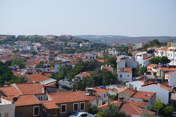 Houses in Bozcaada, general landscape