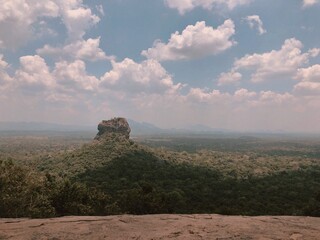view on Sigiriya Rock Fortress