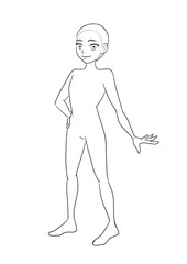 Girl silhouette child outline