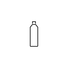 Summer activities, holiday and vacation concept. Vector sign in flat style. Suitable for web sites, stores, articles, books etc. Line icon of bottle with lid