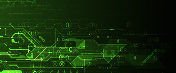 Obraz premium Abstract background on technological and scientific topics. Various techno details. Vector format.