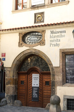 Prague, Czech Republic - July 23, 2020: The City of Prague Museum (Muzeum města Prahy - hlavní budova)
