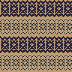 Christmas Fair Isle Seamless Pattern Design