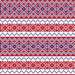 Christmas Fair Isle Seamless Pattern Design
