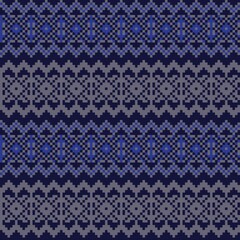 Christmas Fair Isle Seamless Pattern Design