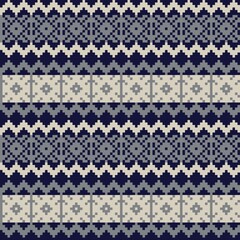 Christmas Fair Isle Seamless Pattern Design