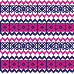 Christmas Fair Isle Seamless Pattern Design