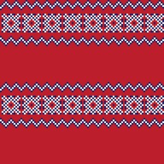 Christmas Fair Isle Seamless Pattern Design