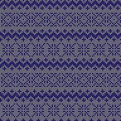 Christmas Fair Isle Seamless Pattern Design
